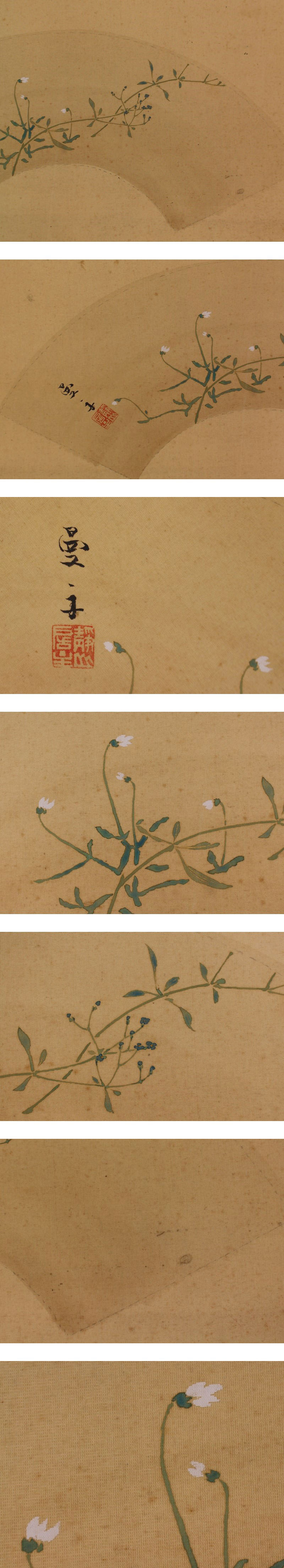 真作】川村曼舟【高根花】◇絹本◇共箱◇二重箱◇掛軸 1507089